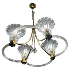 Art Deco Chandelier by Ercole Barovier, Murano, 1940