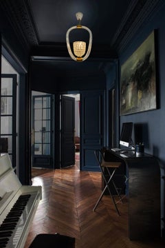 Art Deco Chandelier by Ercole Barovier, Murano, 1940s