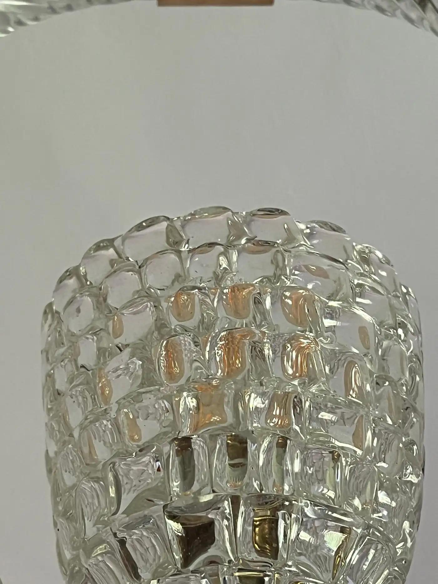Lustre Art Déco d'Ercole Barovier, Murano, années 1940 en vente 3