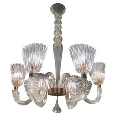 Lámpara Art Déco de Ercole Barovier, Murano, años 40