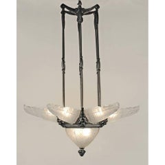 Art Deco Chandelier by Ernest Sabino