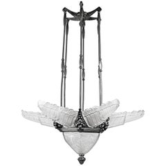 Art Deco Chandelier by Ernest Sabino