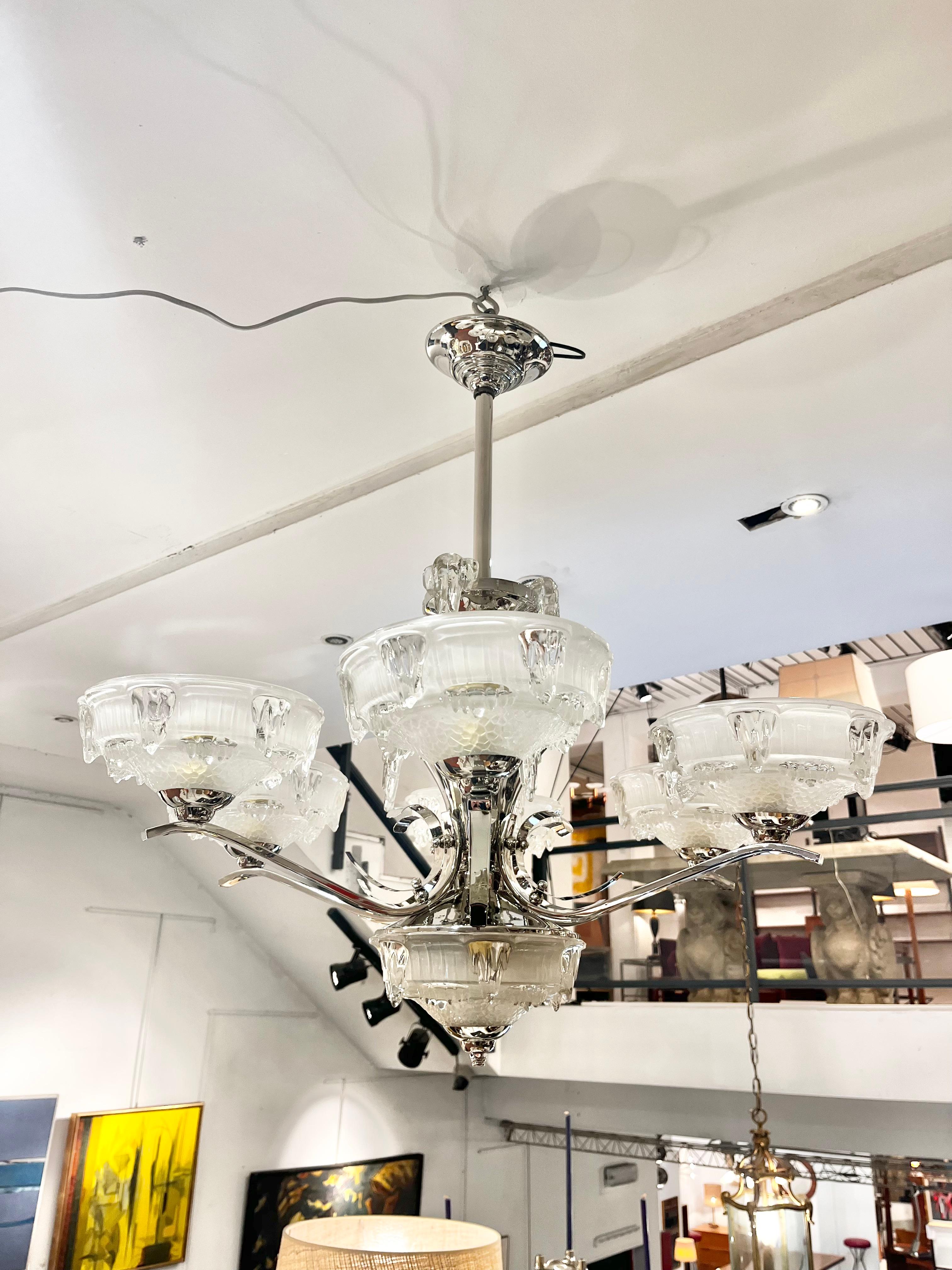 Art Deco Chandelier By Ezan 2