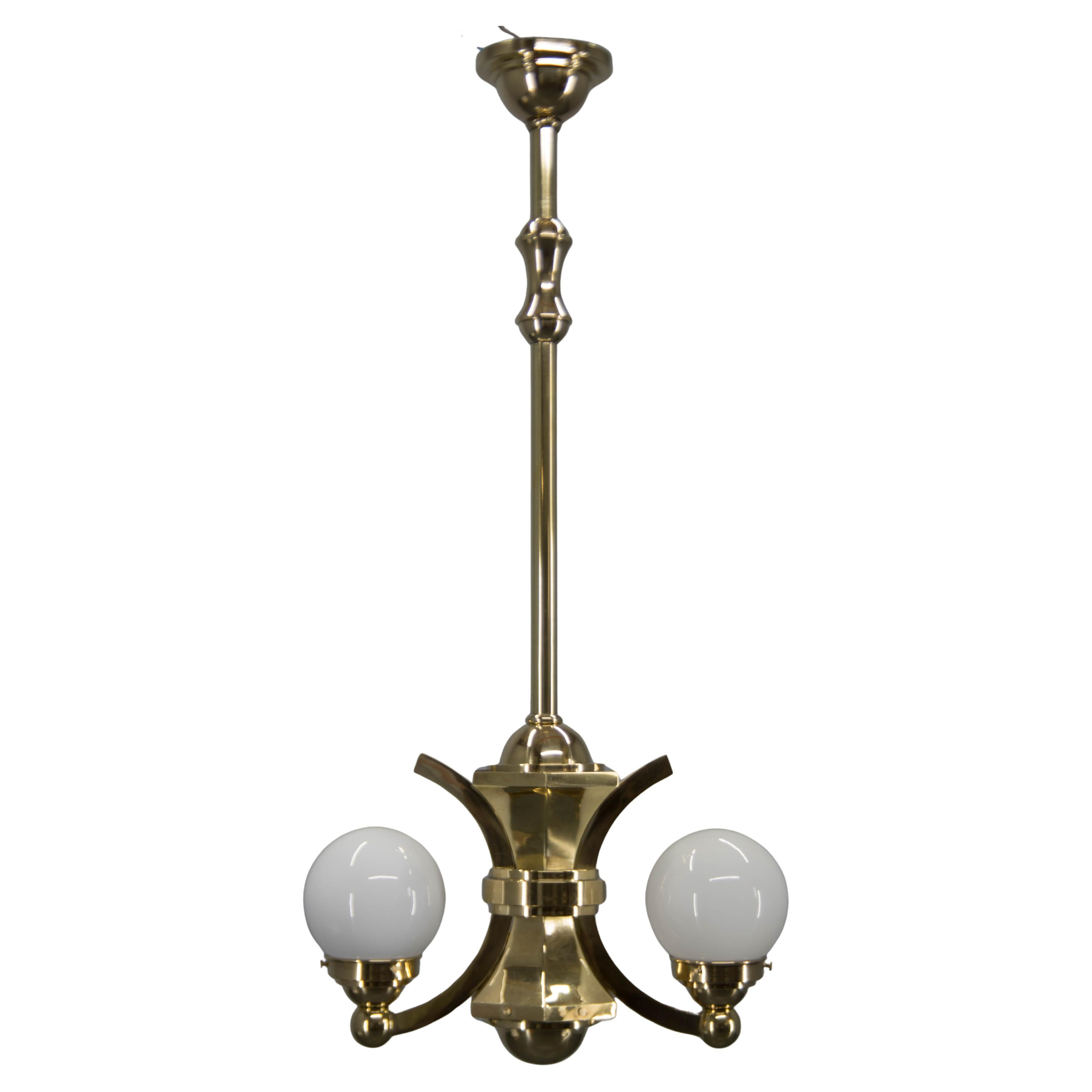 Art-Deco-Kronleuchter von Gocar, 1910er Jahre, restauriert
