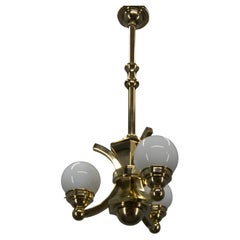 Art Deco Chandelier by Gocar, 1910s, Restored