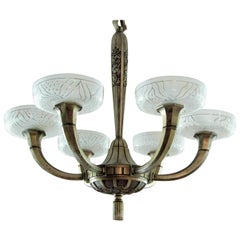 Art Deco Chandelier by Hettier & Vincent 1925