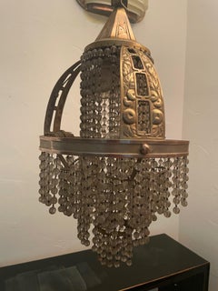 Art Déco chandelier "Cascade" in the style of Sue & Mare. France 1920s.