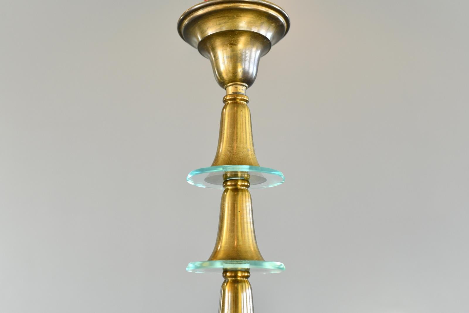 Art Deco Chandelier Circa 1930s For Sale 7