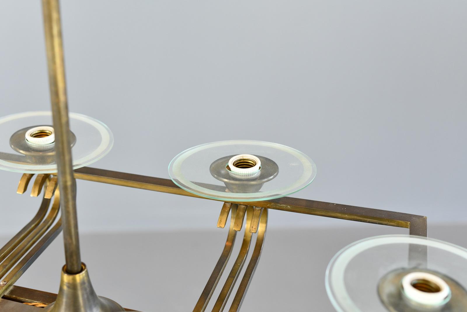 Art Deco Chandelier Circa 1930s For Sale 8
