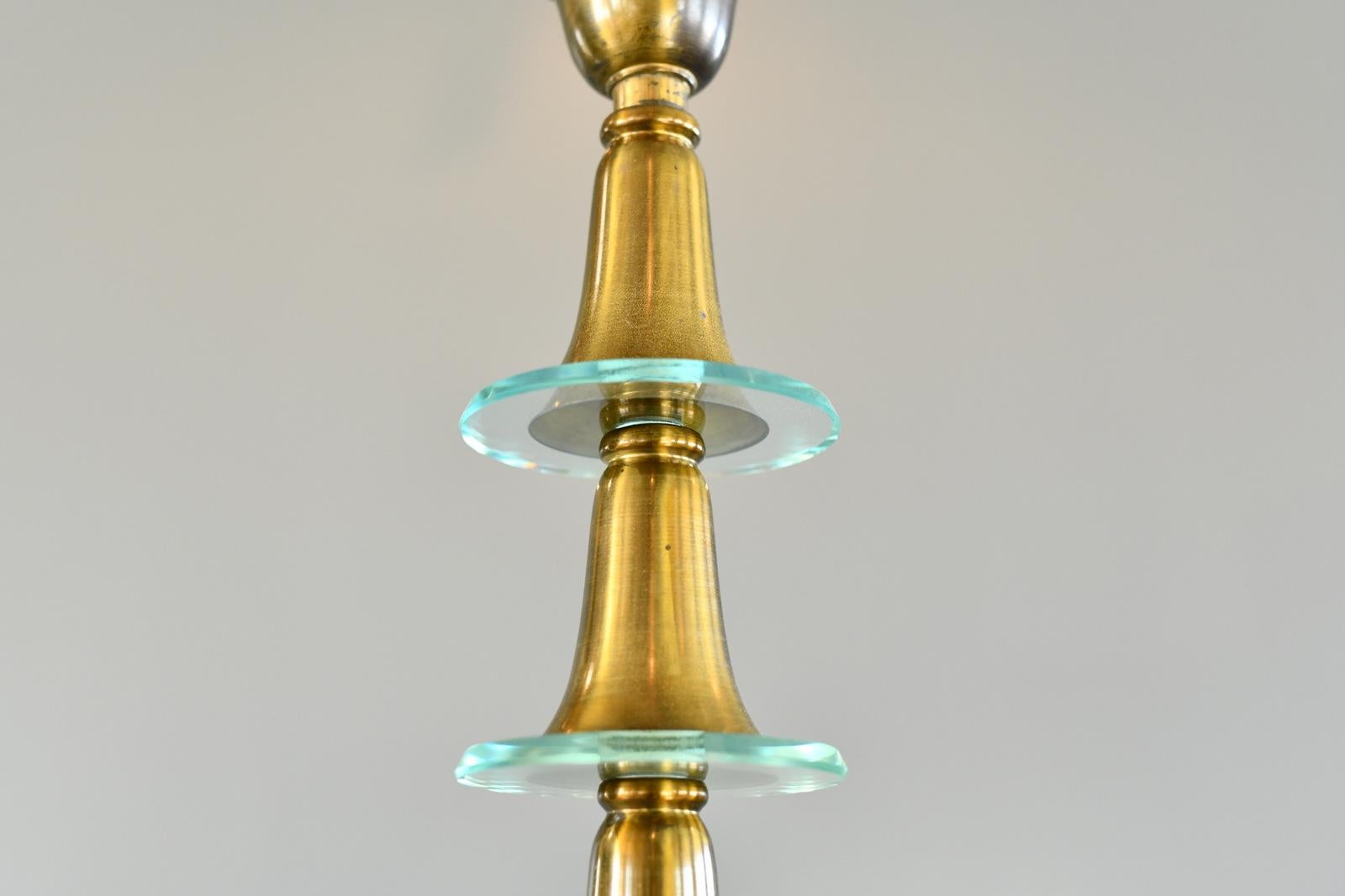 Art Deco Chandelier Circa 1930s For Sale 12