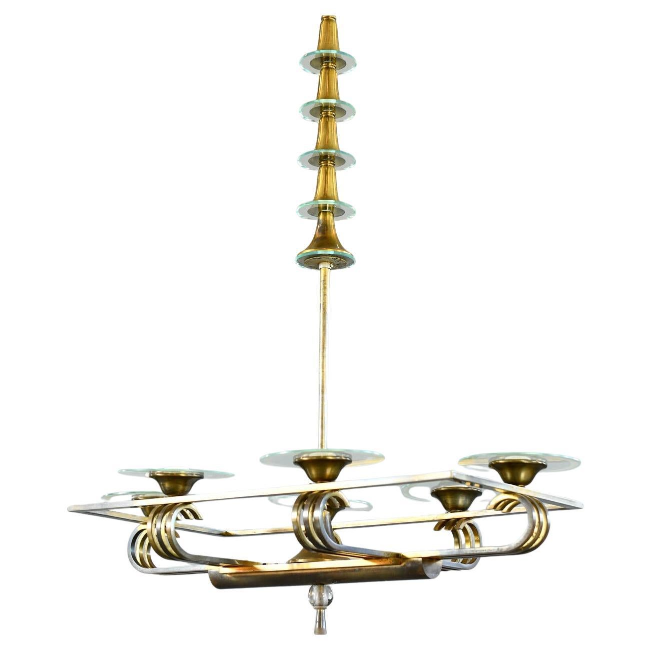 Art Deco Chandelier Circa 1930s For Sale