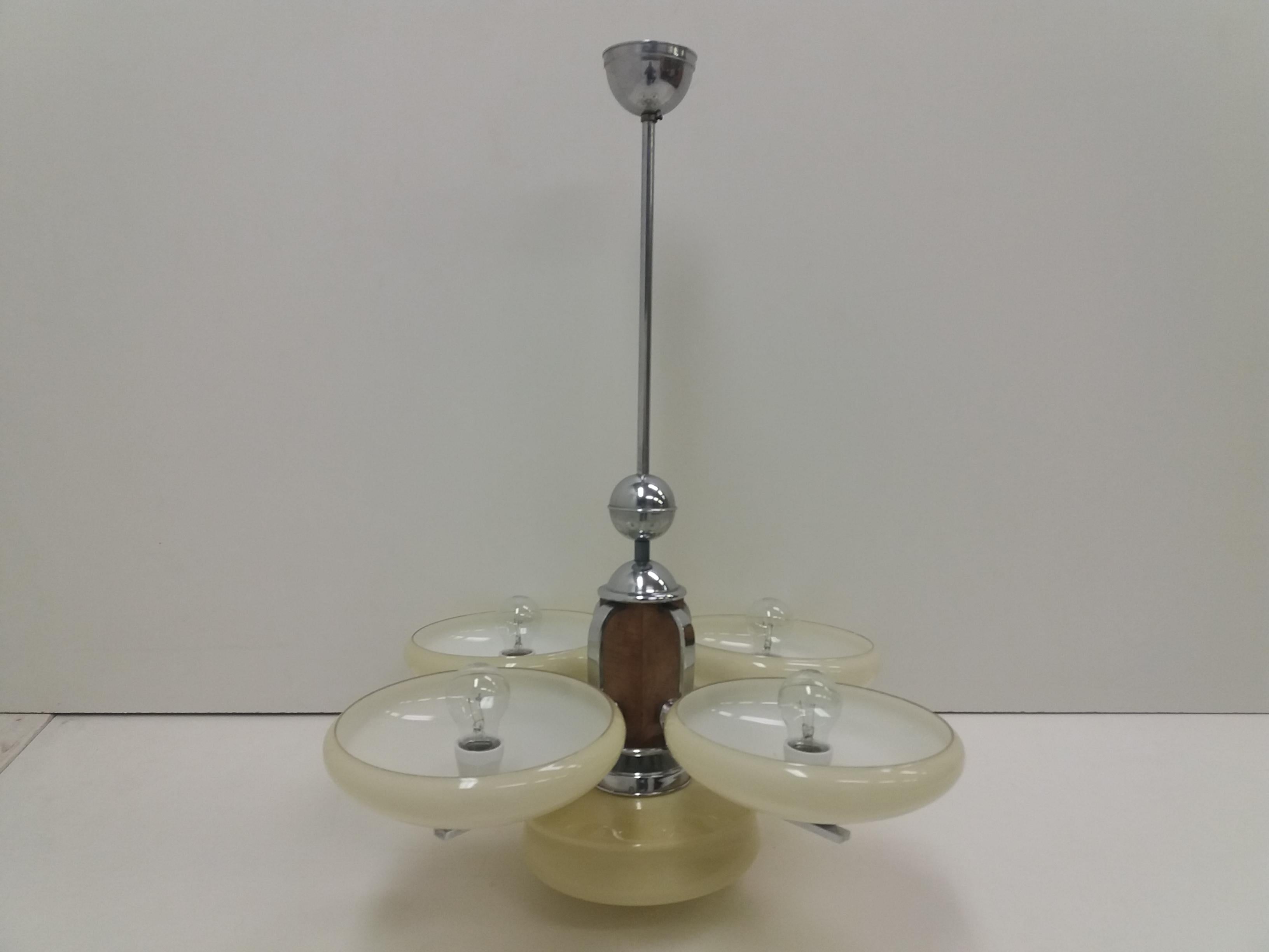 Lampadario Art Deco, Cecoslovacchia in vendita 6