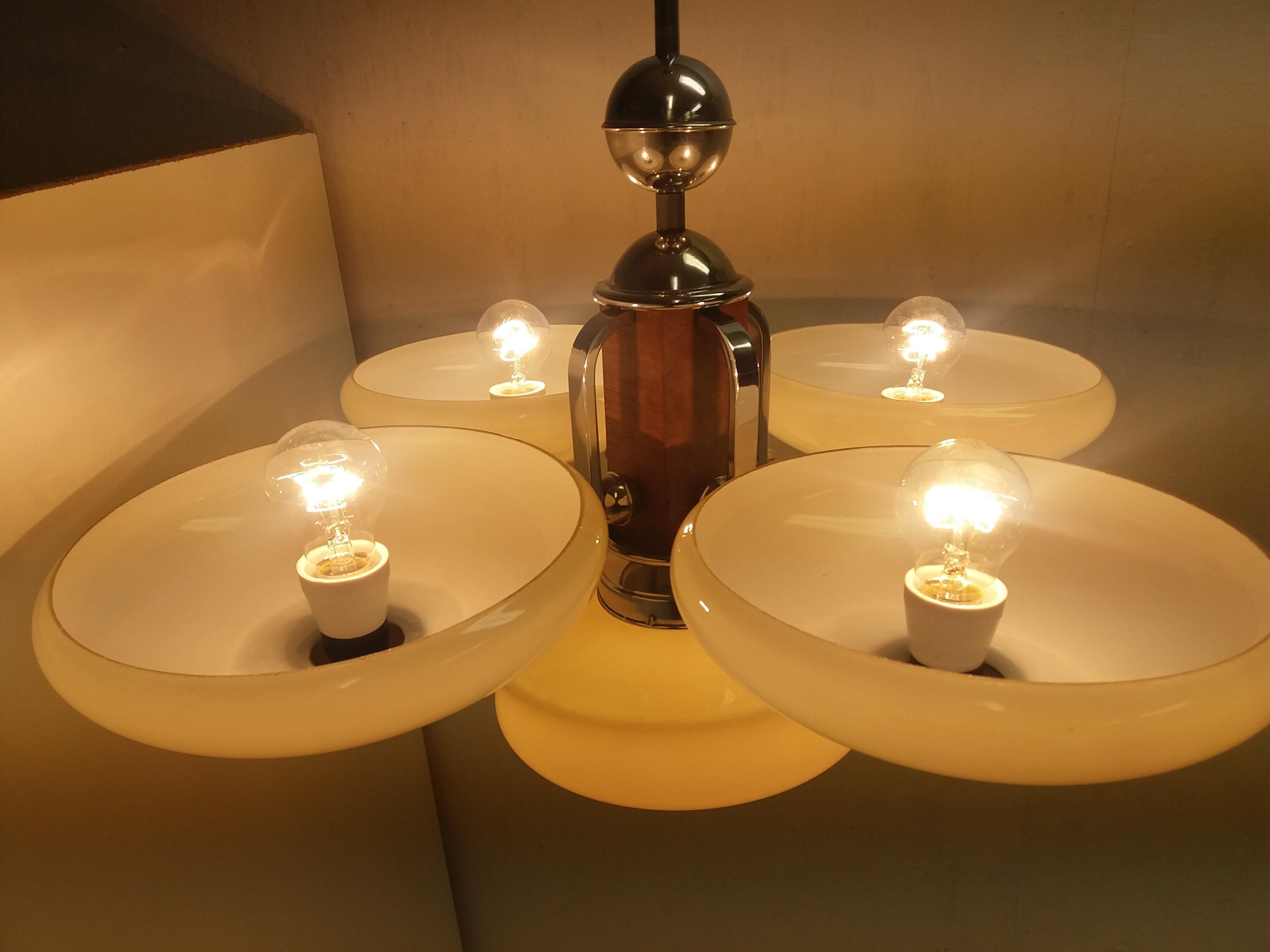 Art Déco Lampadario Art Deco, Cecoslovacchia in vendita