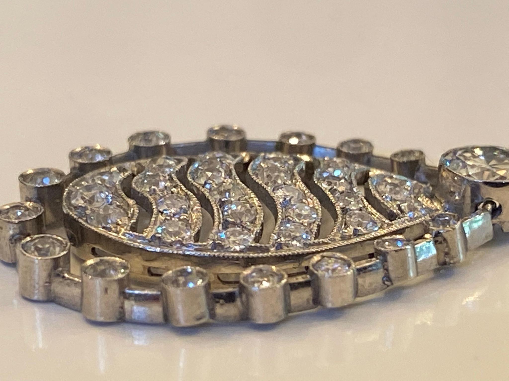 Chandelier-Diamant-Ohrringe im Art déco-Stil im Angebot 3