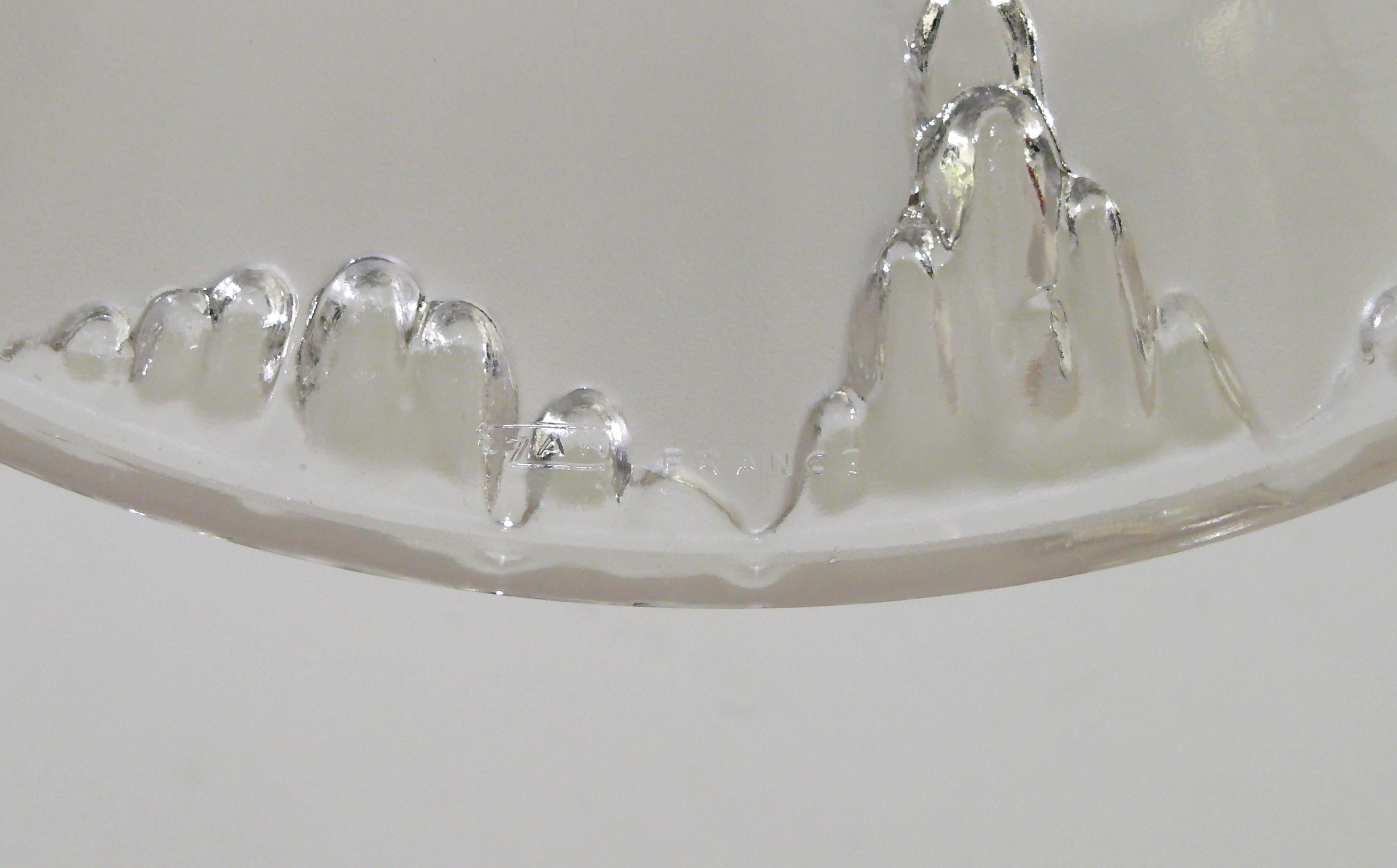Art Déco Chandelier, EZAN France - Chrome, Wood - 1930 For Sale 4