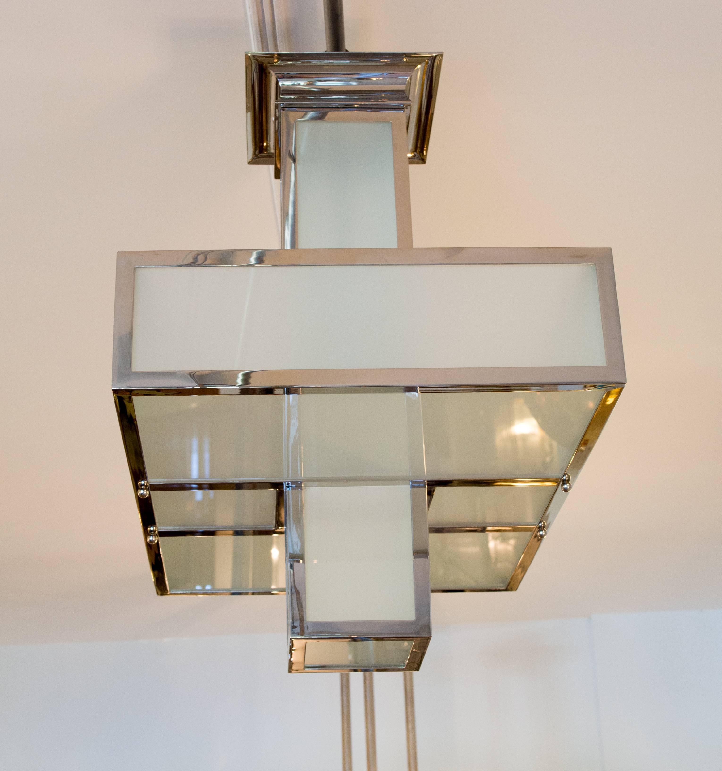 Art Deco Chandelier In New Condition For Sale In Rebais, FR