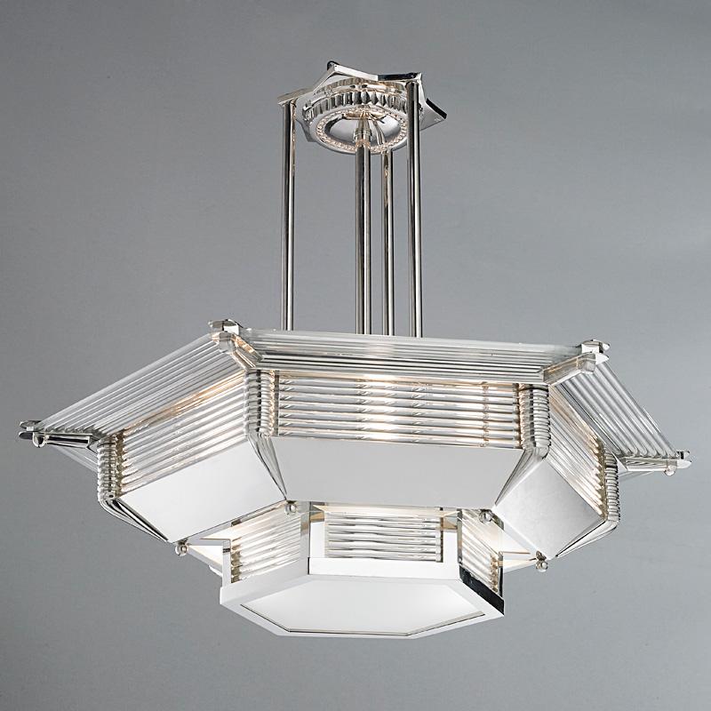 Art Deco Chandelier In New Condition For Sale In Rebais, FR