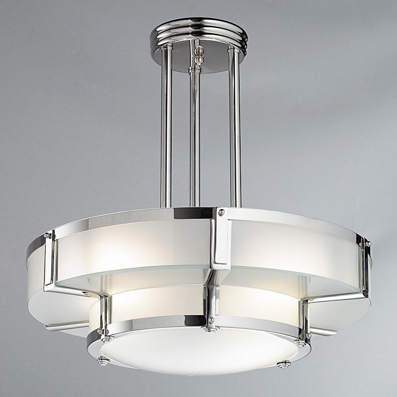 Contemporary Art Deco Chandelier For Sale