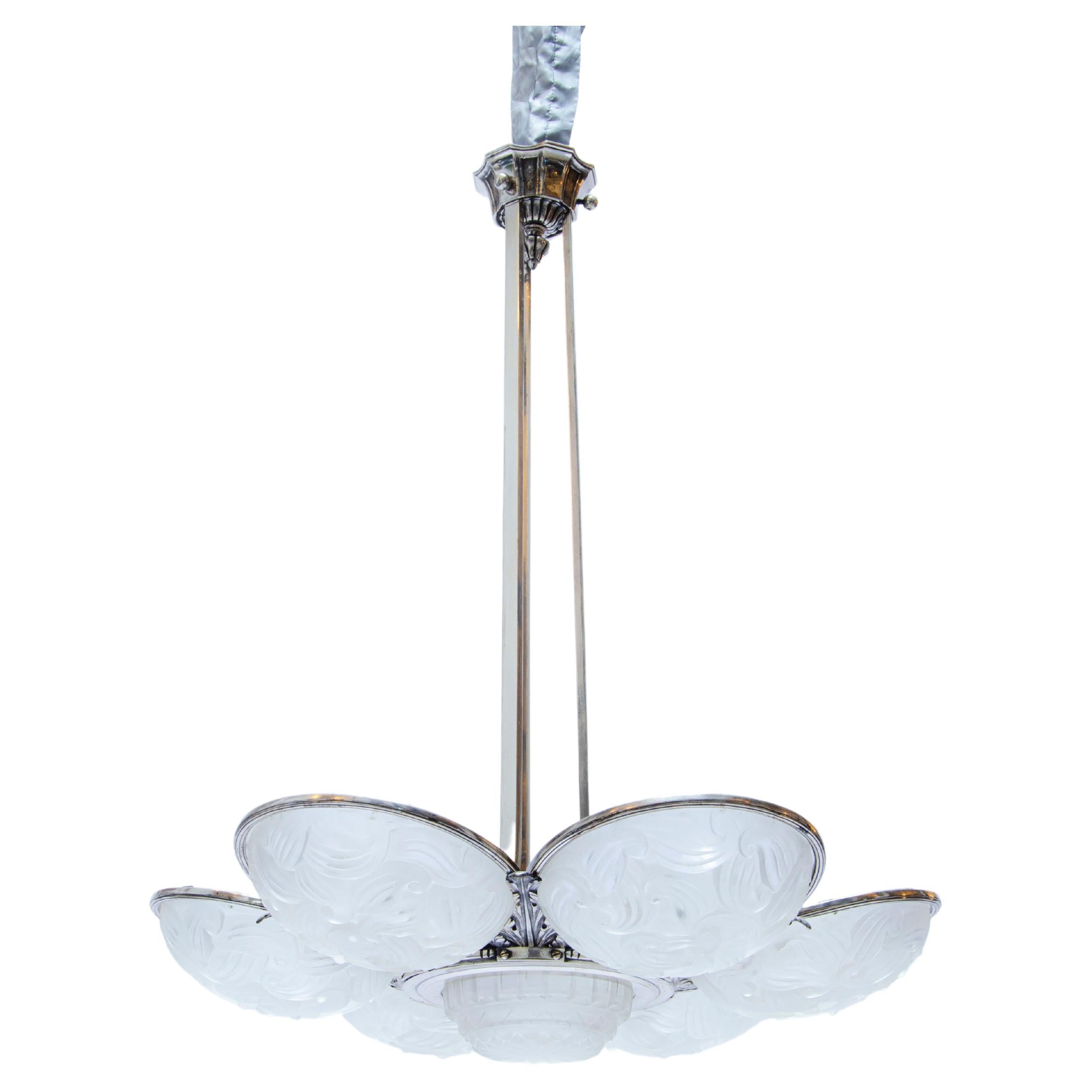 Art Deco Chandelier For Sale