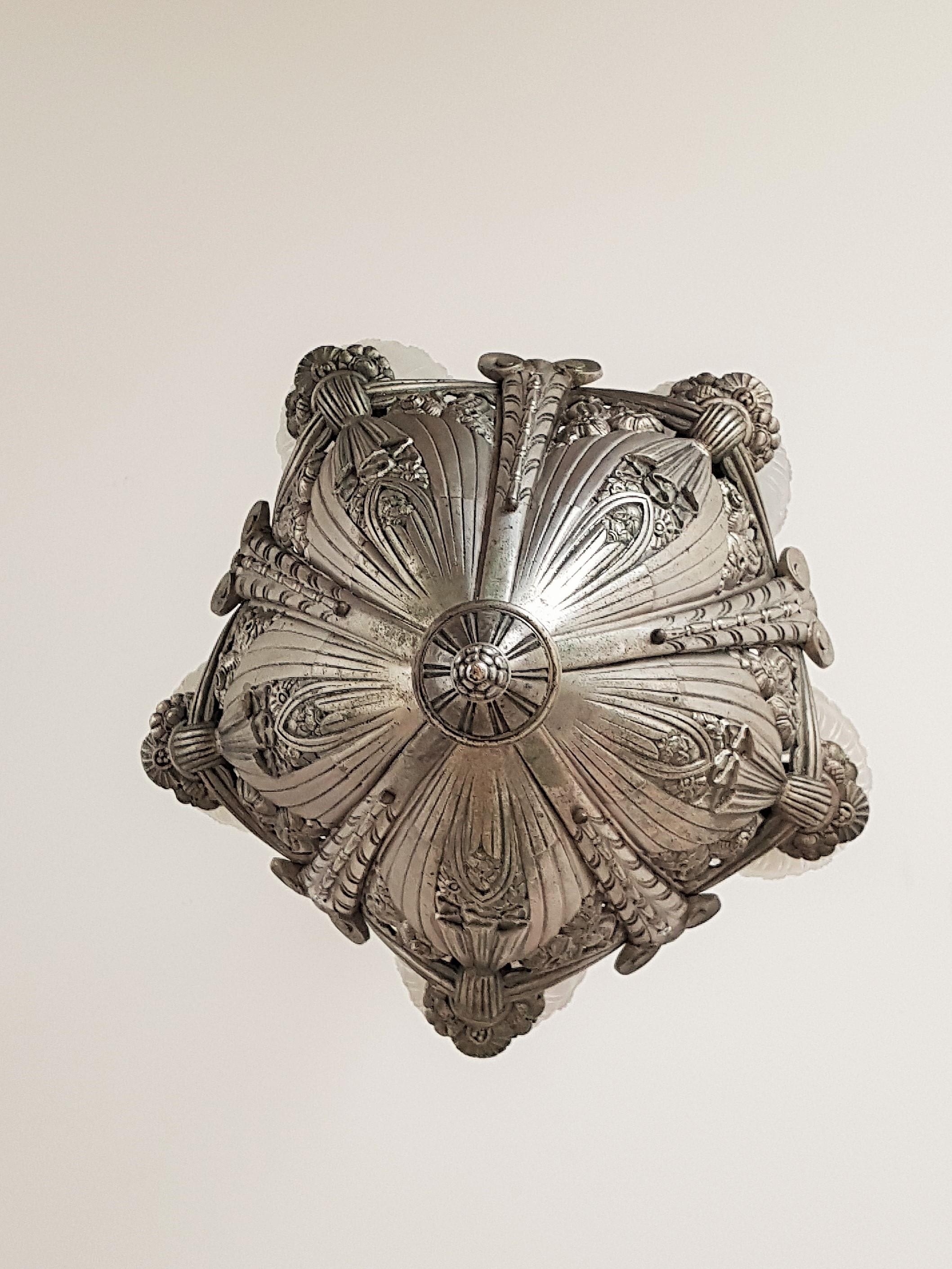 Art Deco Chandelier, France, 1925 3
