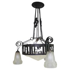 Art Déco Chandelier, France - 1930