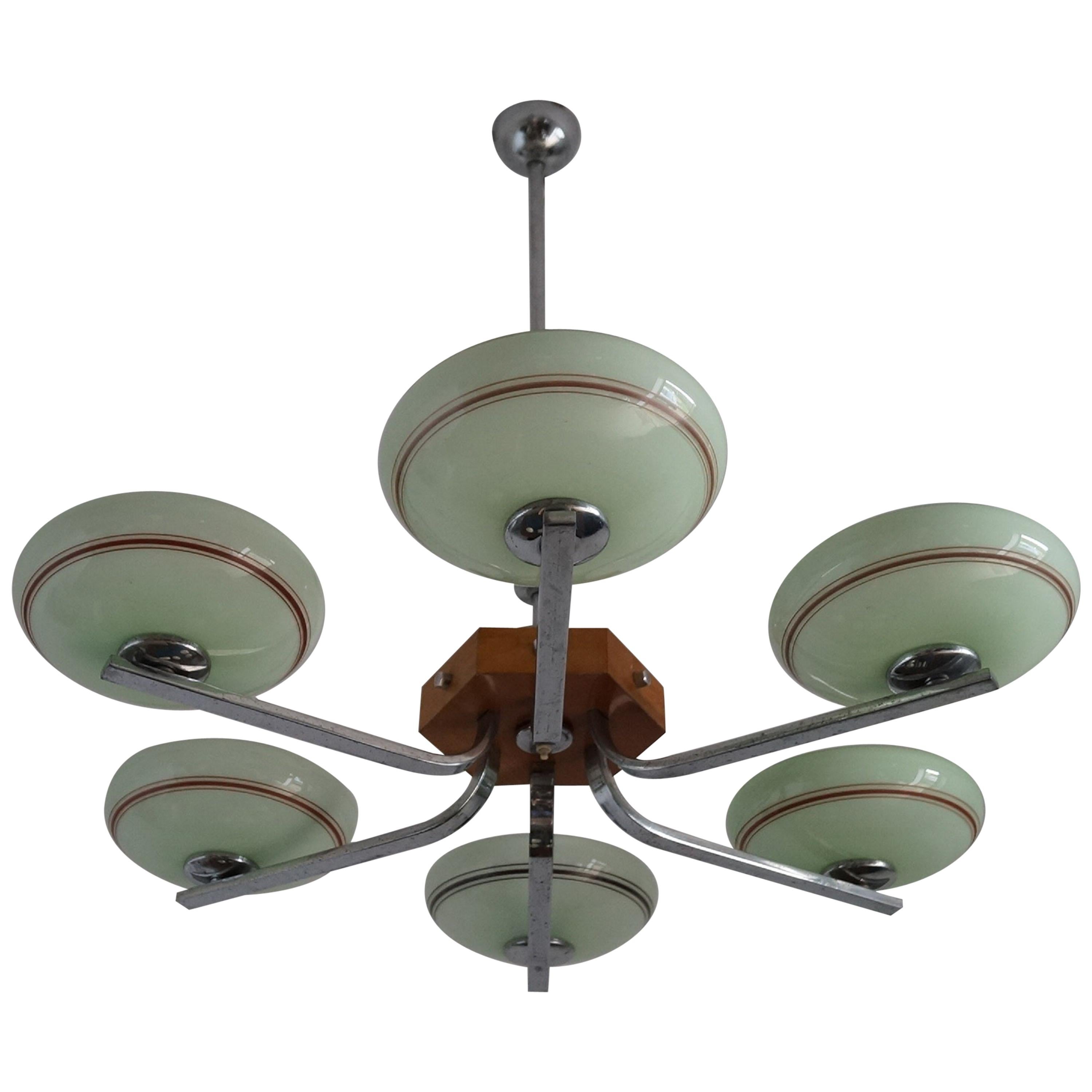 Art Deco Chandelier from 1930 For Sale