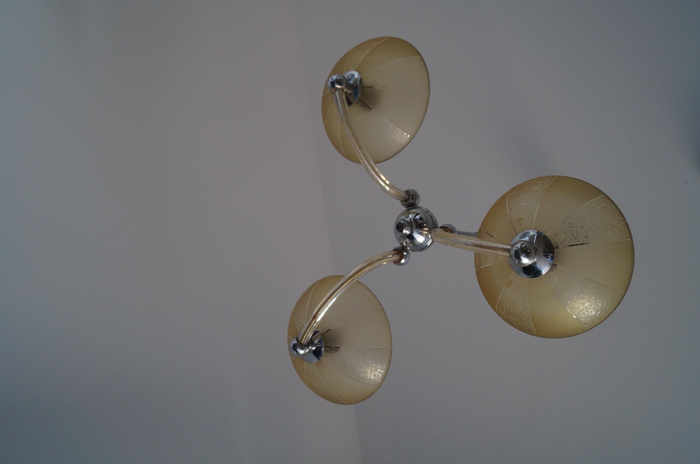 Art Deco Chandelier from 1940, For Sale 7