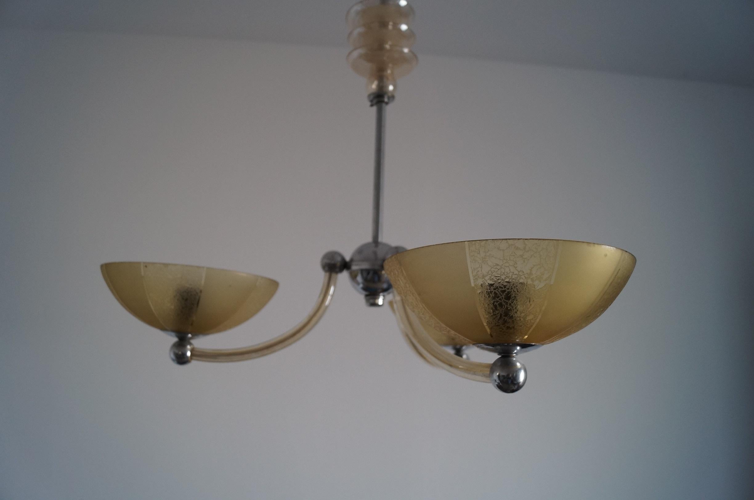 Art Deco Chandelier from 1940, For Sale 1