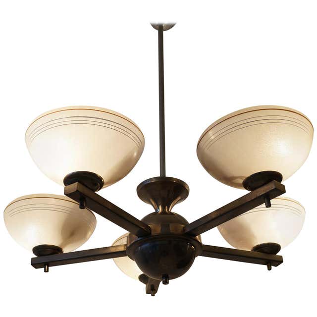 Art Deco Chandelier from 1940 For Sale at 1stDibs