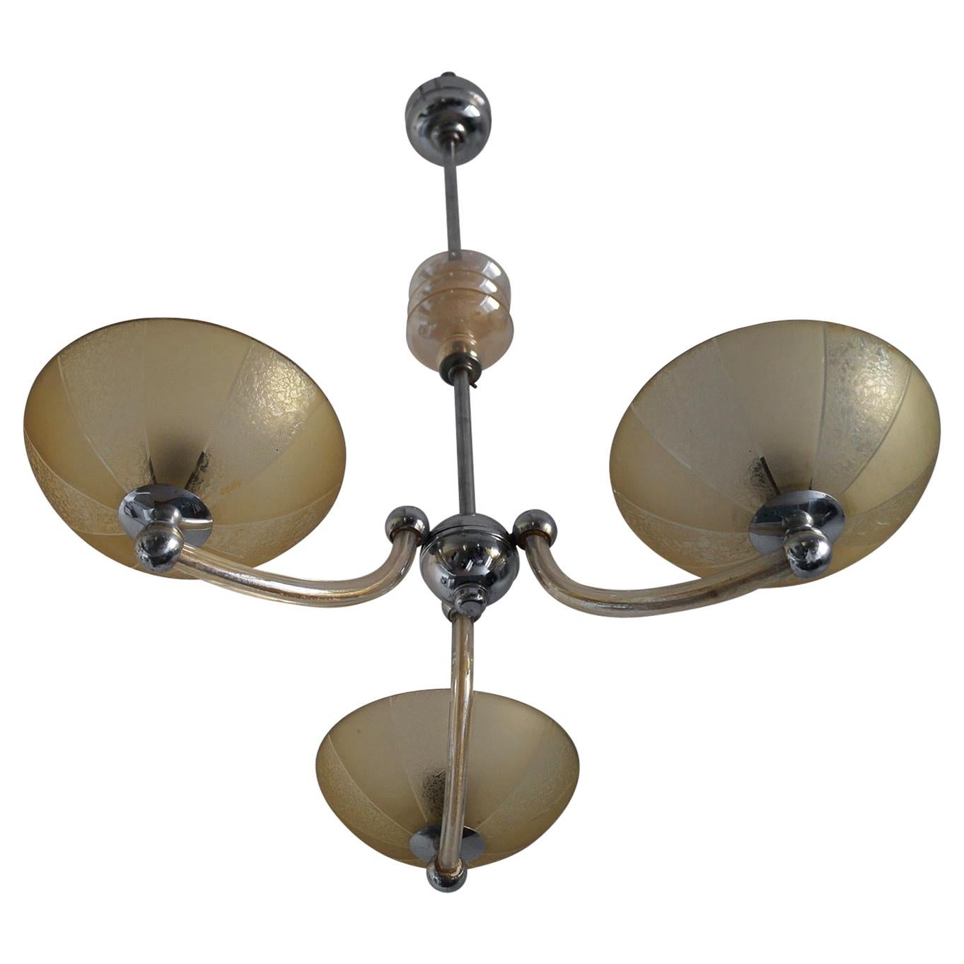 Art Deco Chandelier from 1940, For Sale