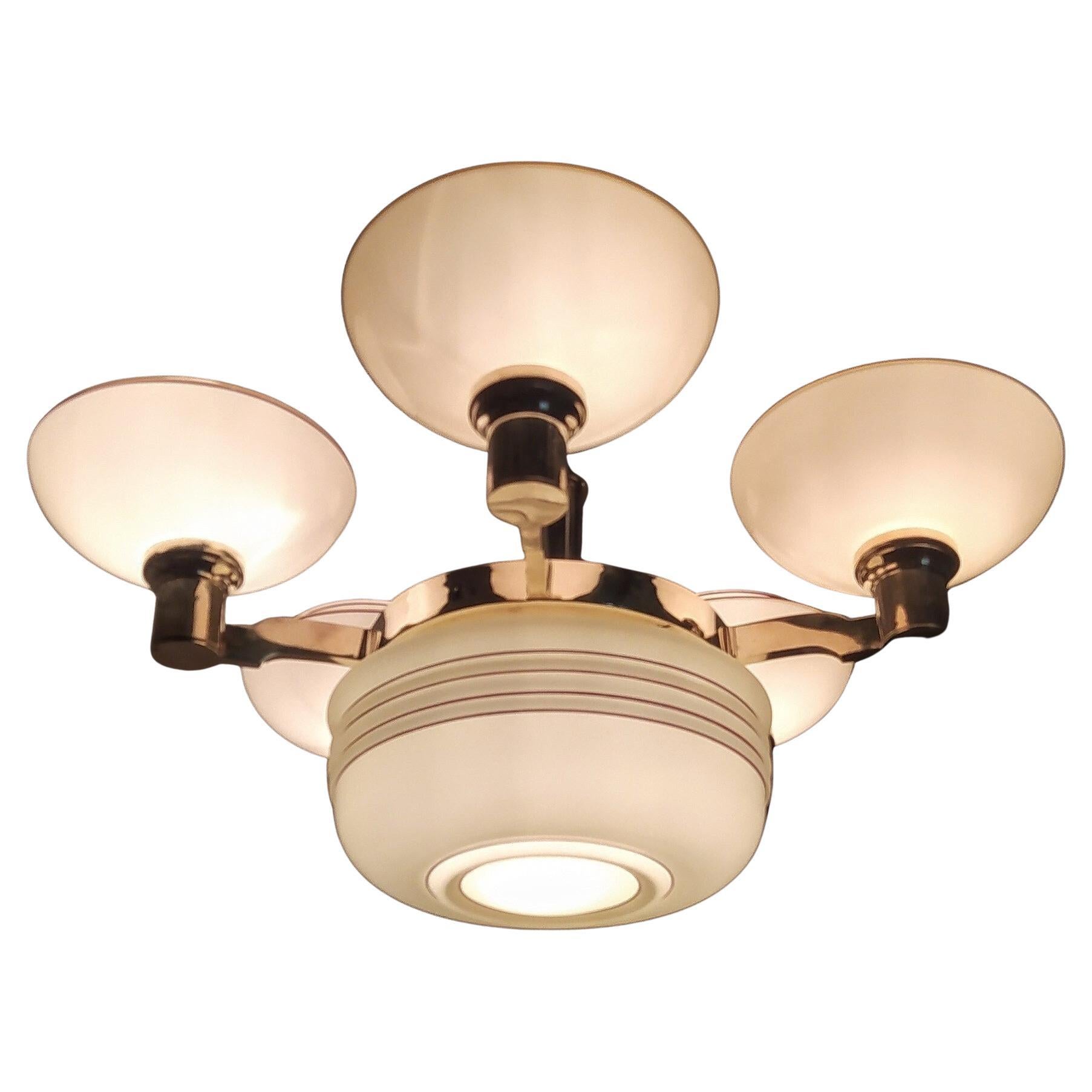 Art Deco Chandelier from 1940 For Sale