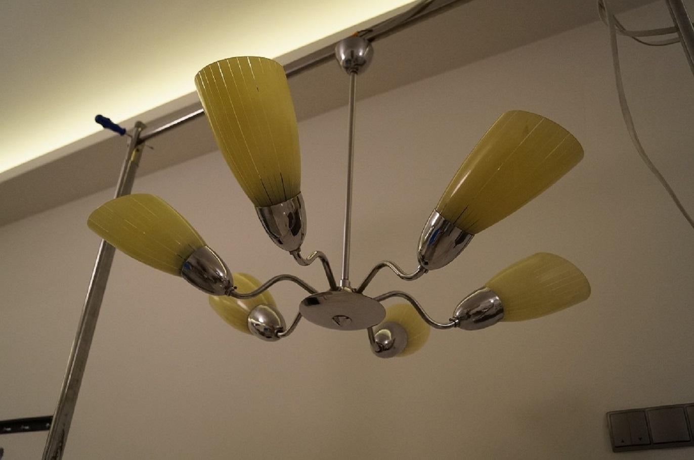 Art Deco Chandelier from 1950, For Sale 3