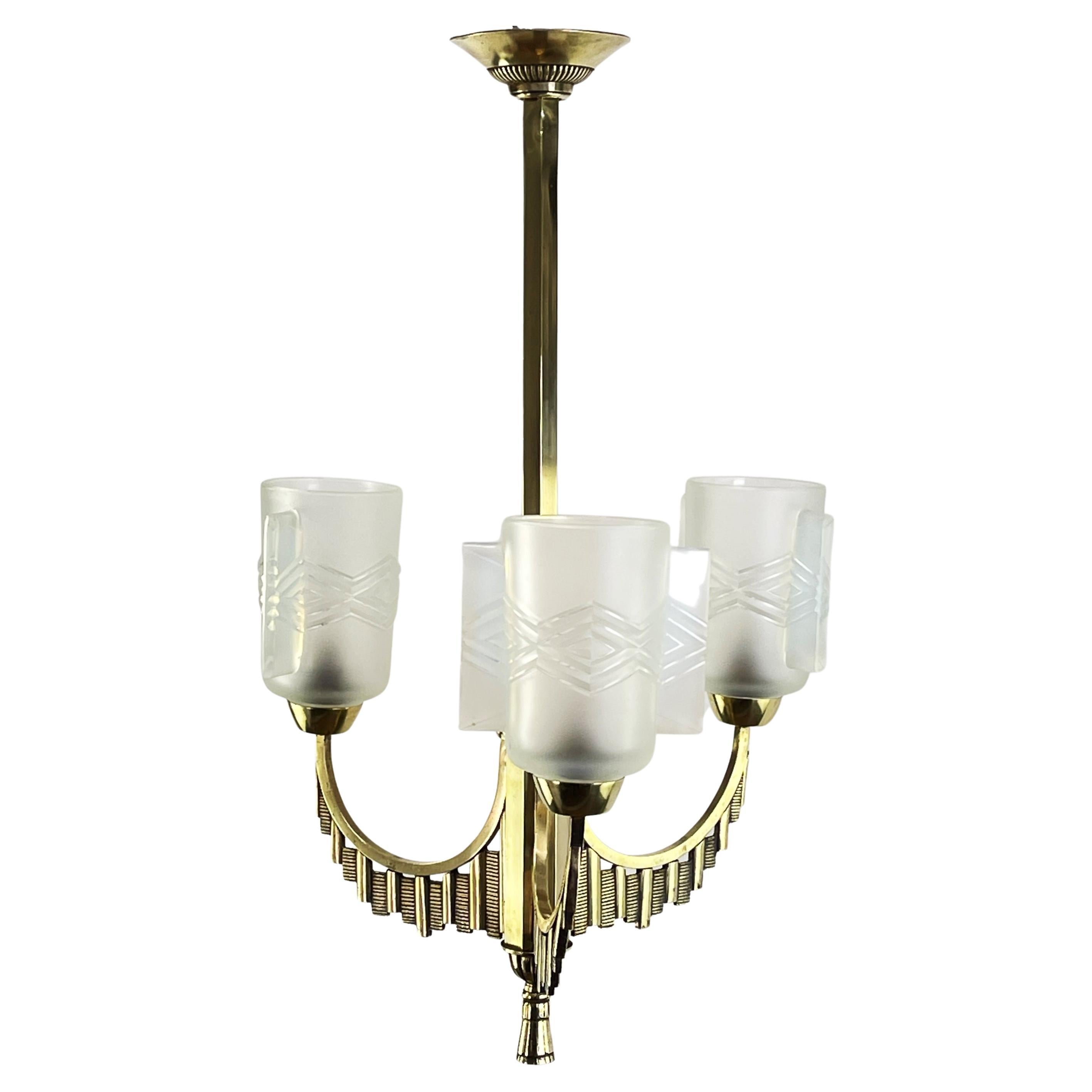 Art Deco Hanging Ceiling Lamp at 1stDibs