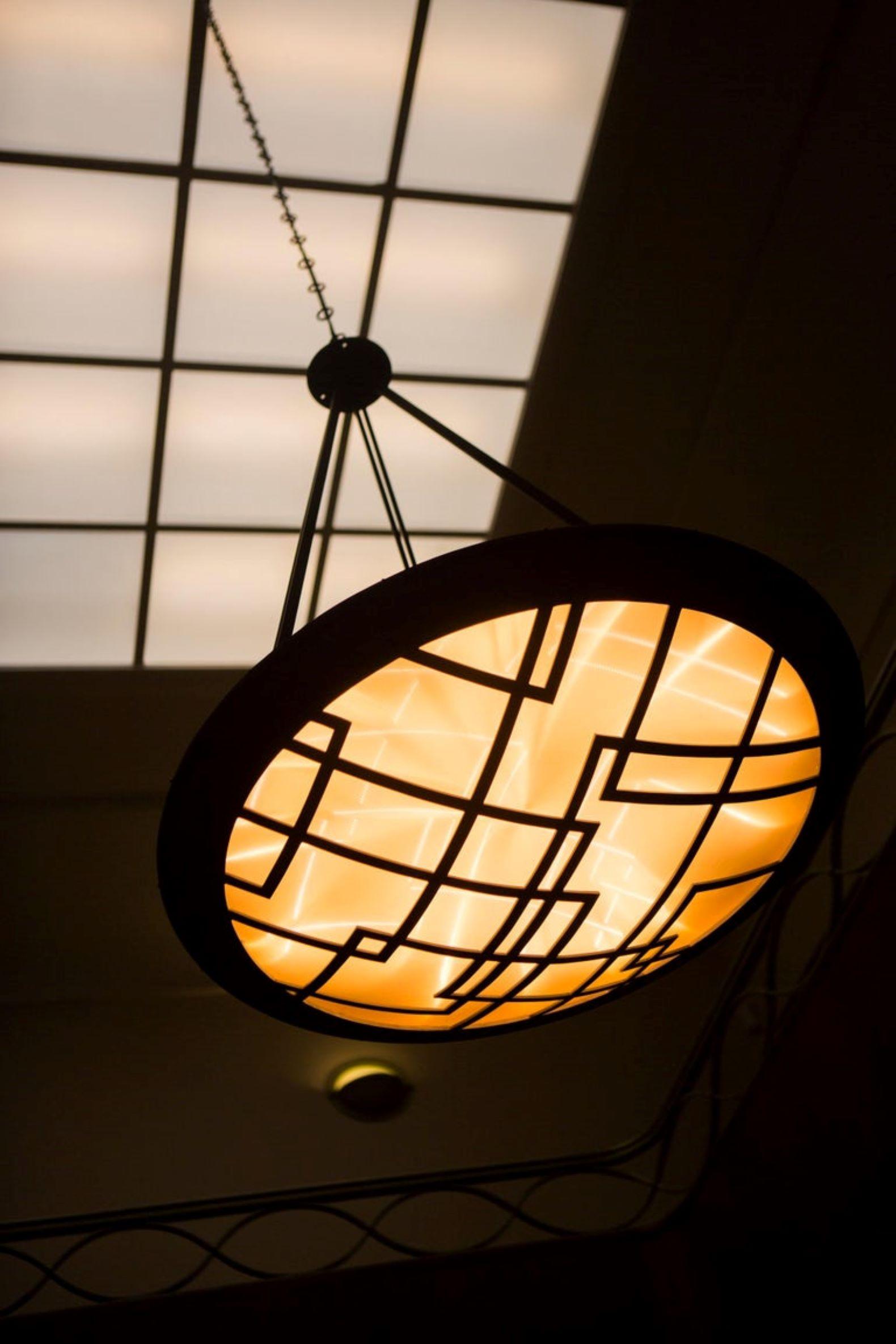 Annerito Lampadario Art Deco a LED in ottone in vendita