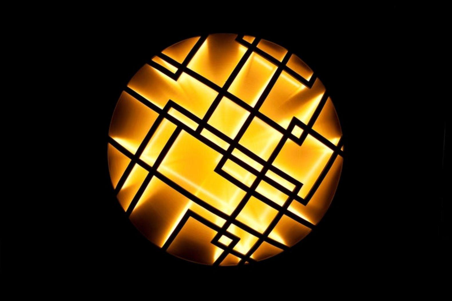 Lampadario Art Deco a LED in ottone In condizioni Nuovo in vendita a Roeselare, BE