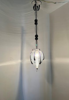 Art Deco Chandelier in Murano Glass by Vittorio Zecchin circa 1925, Venini