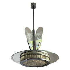 Lustre Art déco Italie ITSO Gio Ponti circa 1920