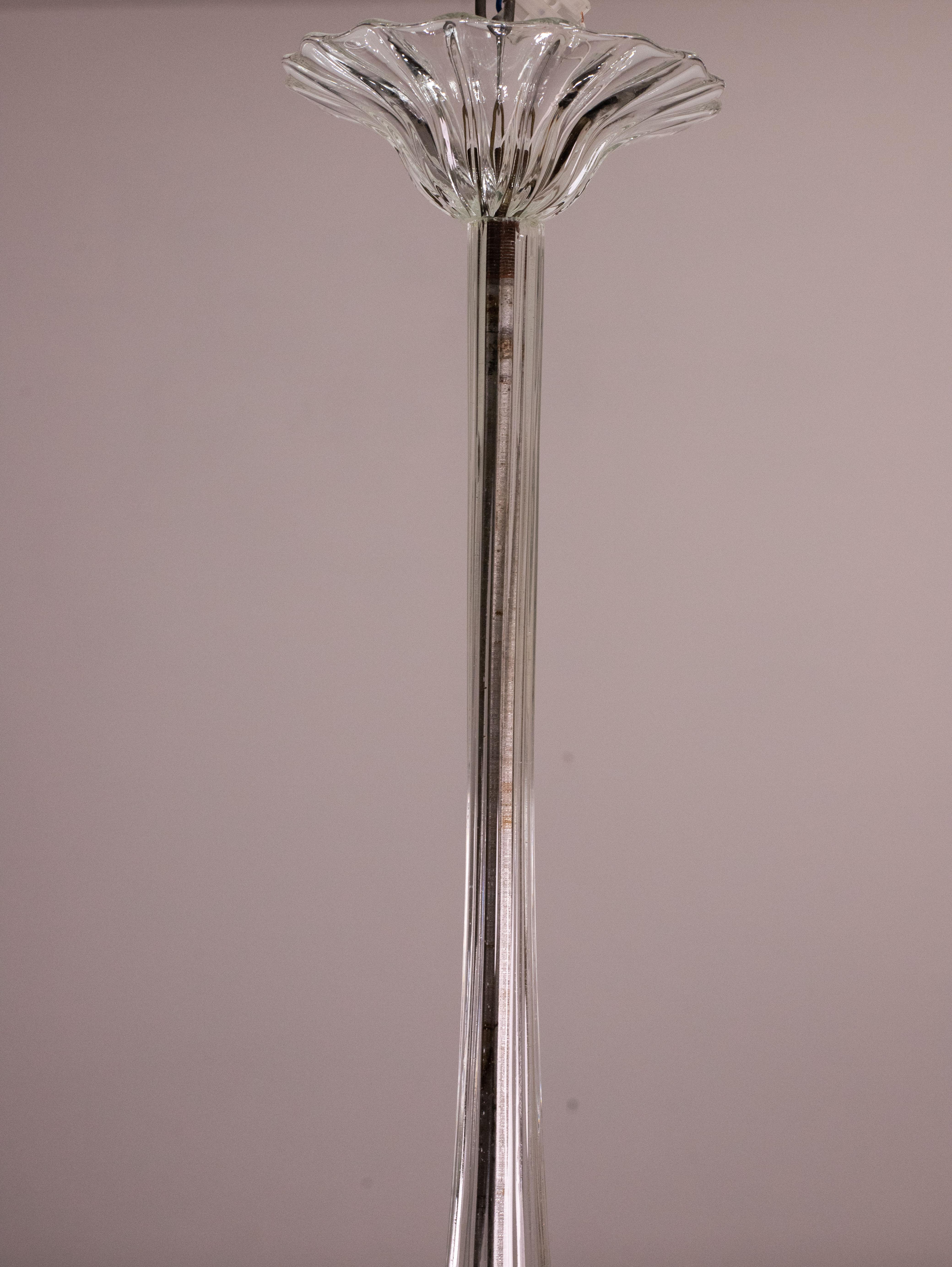 Mid-20th Century Art Decò Chandelier Murano Glass, 1950s For Sale