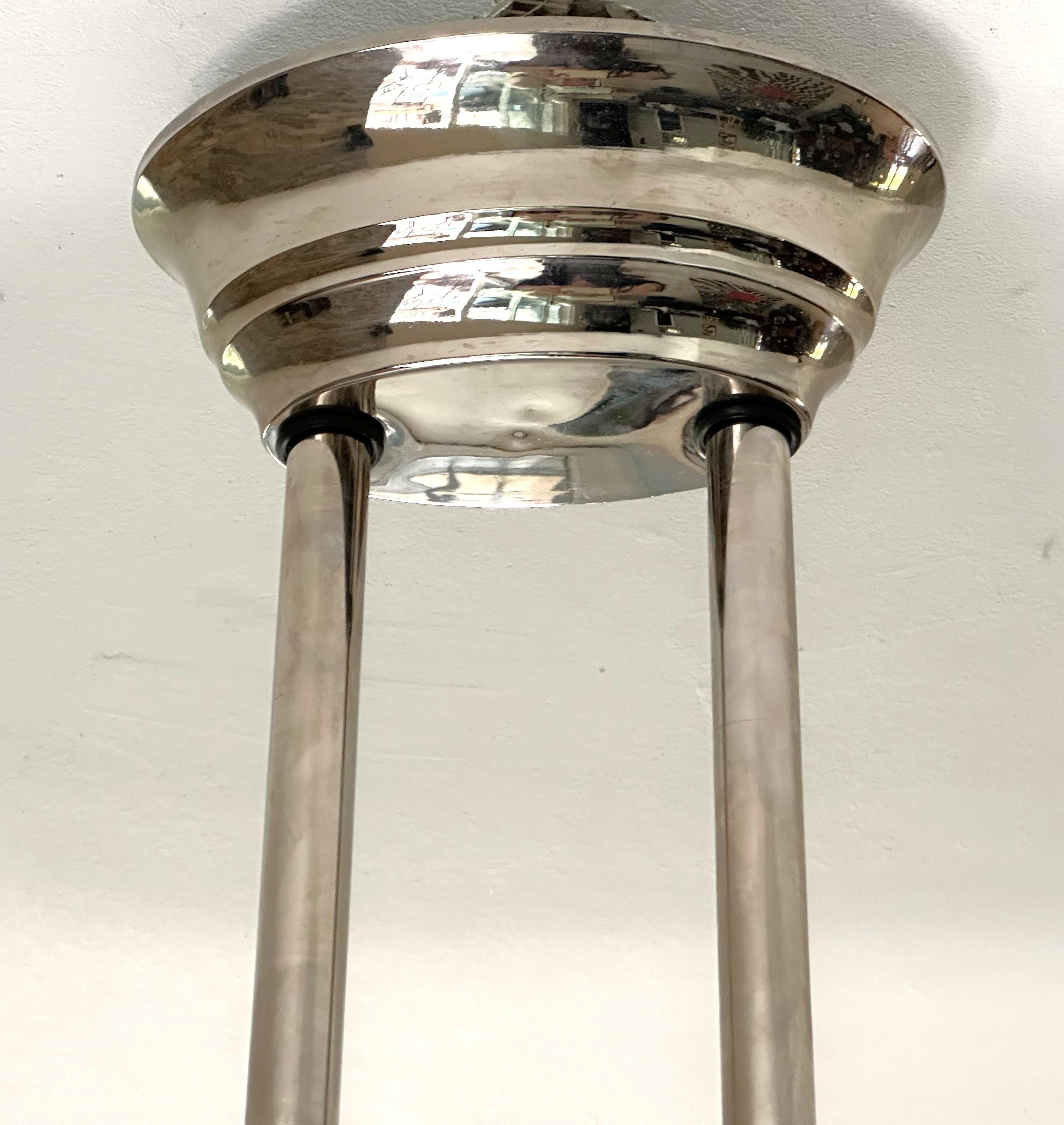 Mid-20th Century Art Deco Chandelier Petitot, France 1935 For Sale