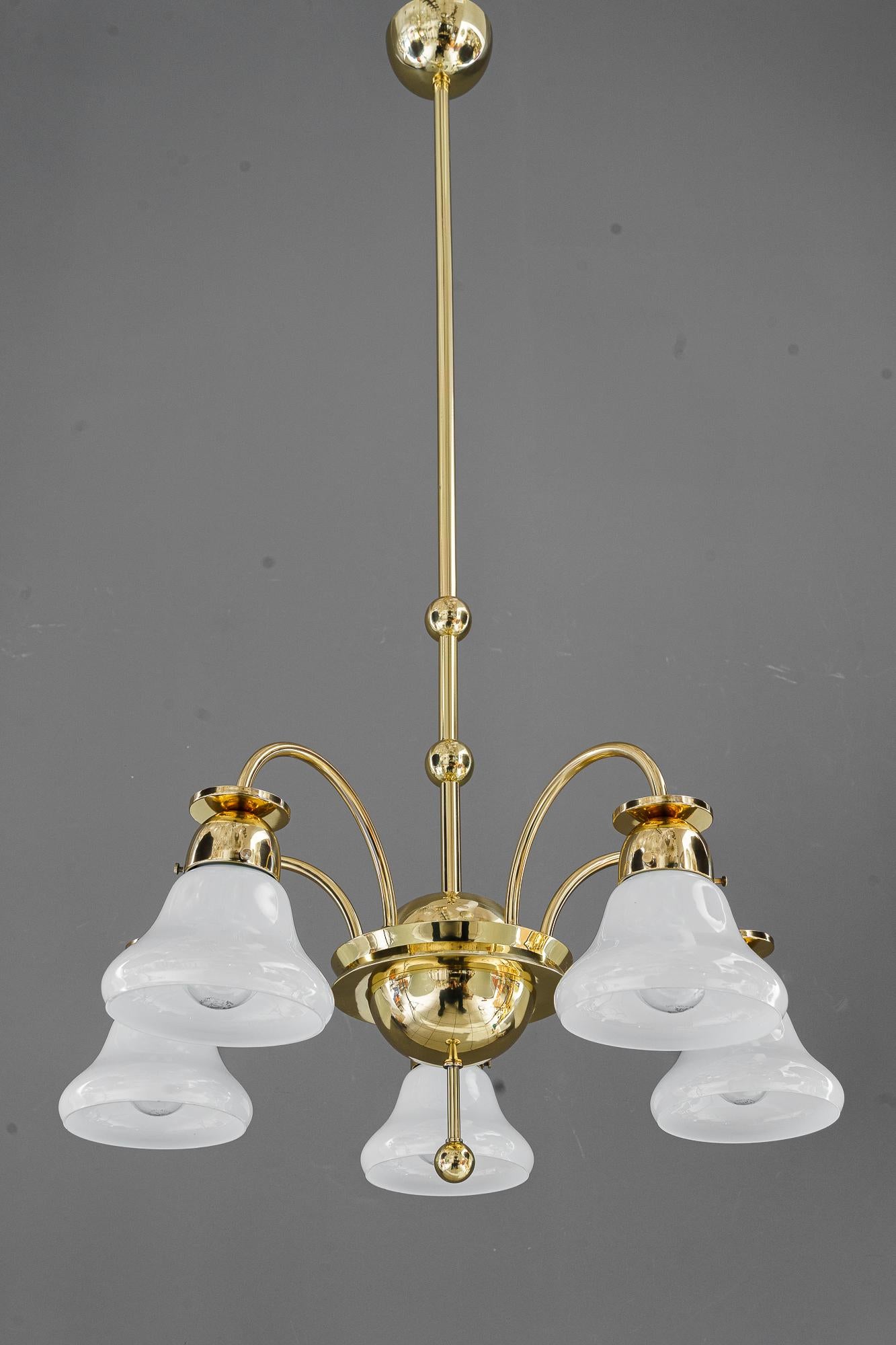 Art Deco chandelier vienna aroumd 1920s For Sale 7