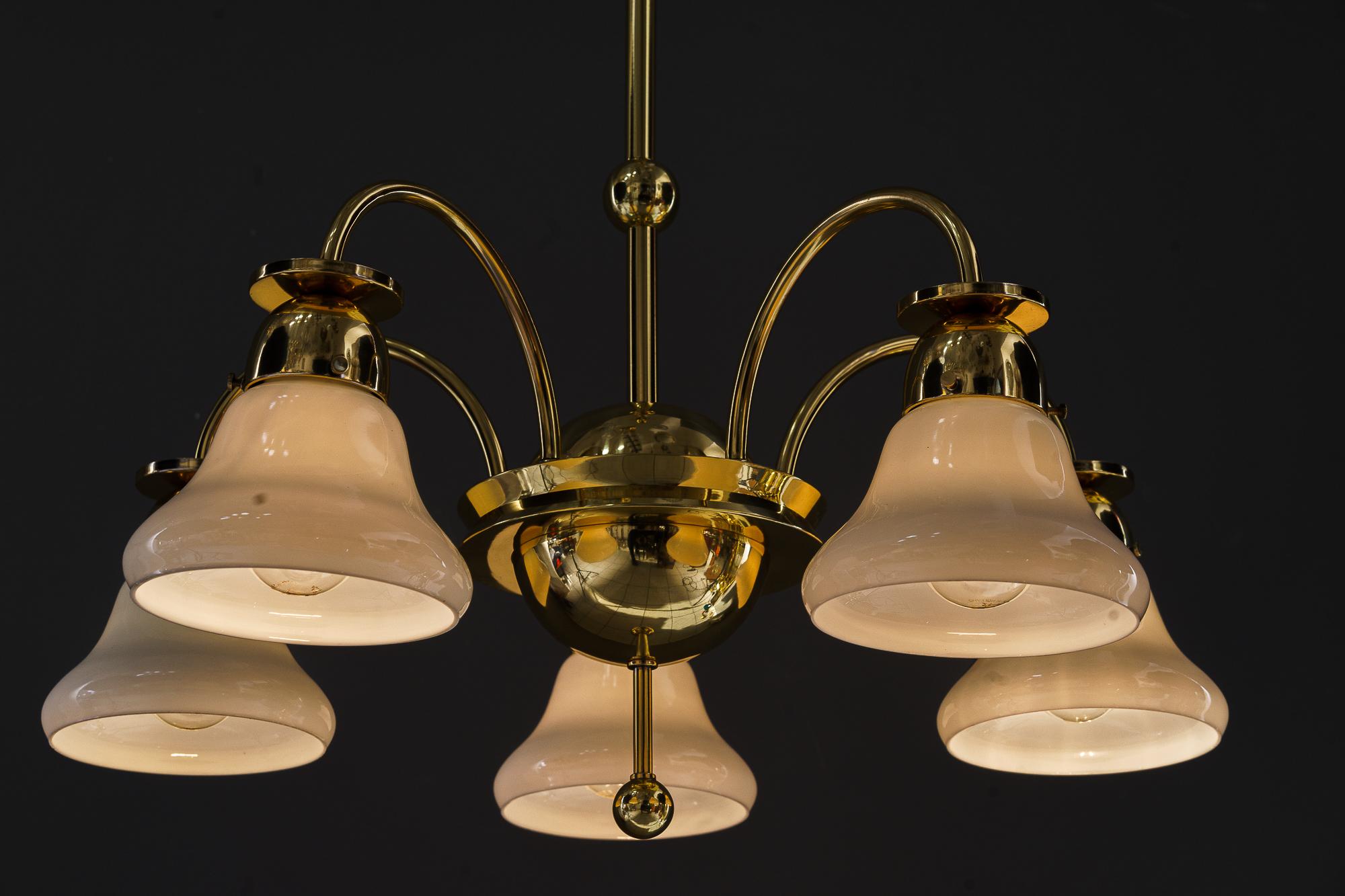 Art Deco chandelier vienna aroumd 1920s For Sale 11
