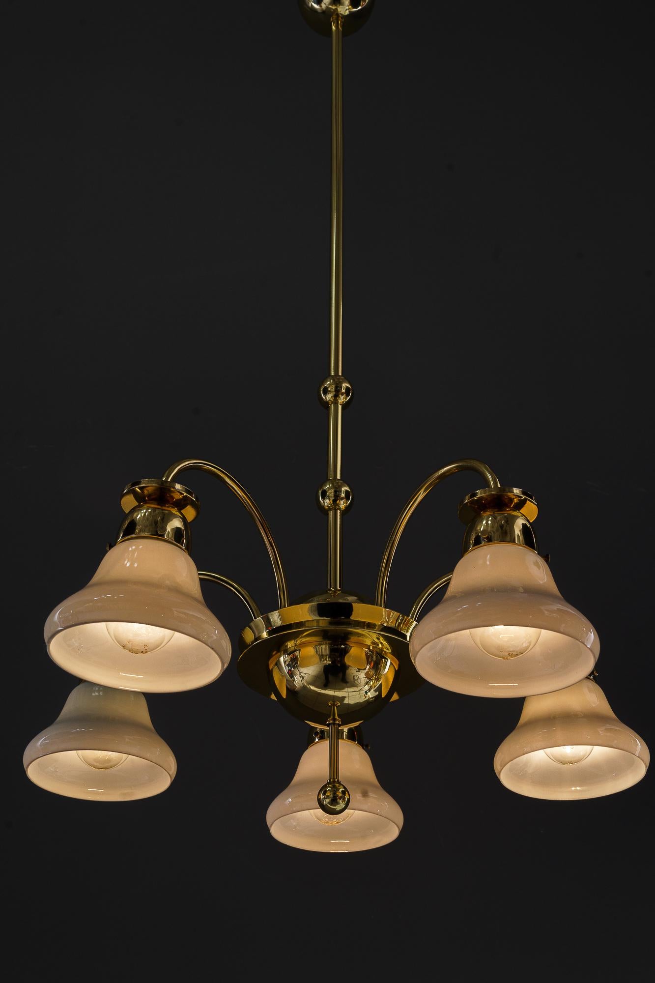Art Deco chandelier vienna aroumd 1920s For Sale 12