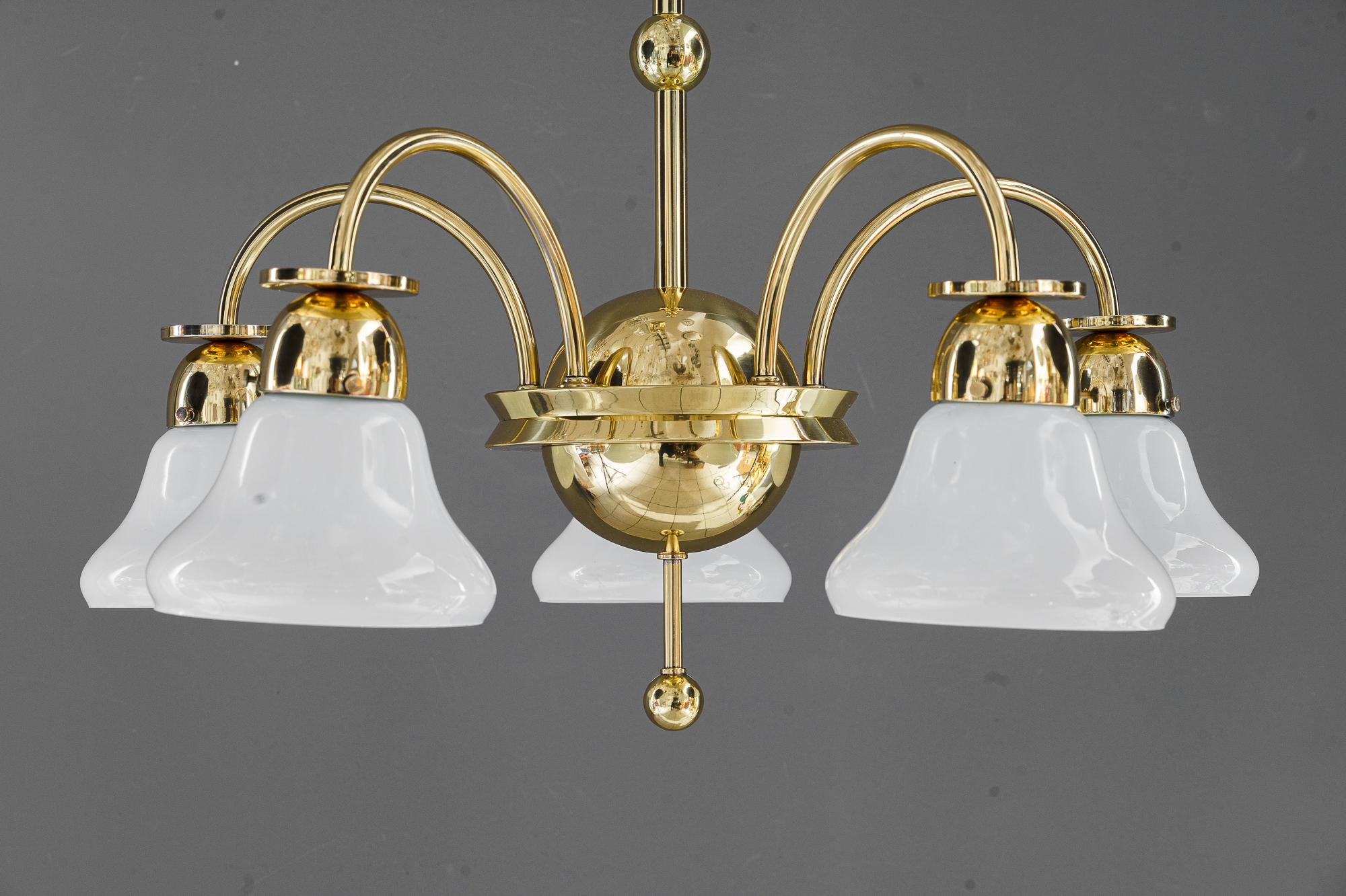 Early 20th Century Art Deco chandelier vienna aroumd 1920s For Sale