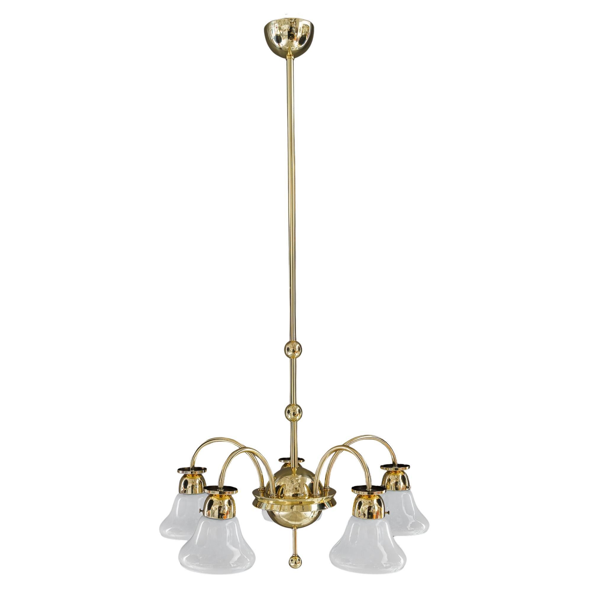Art Deco chandelier vienna aroumd 1920s For Sale