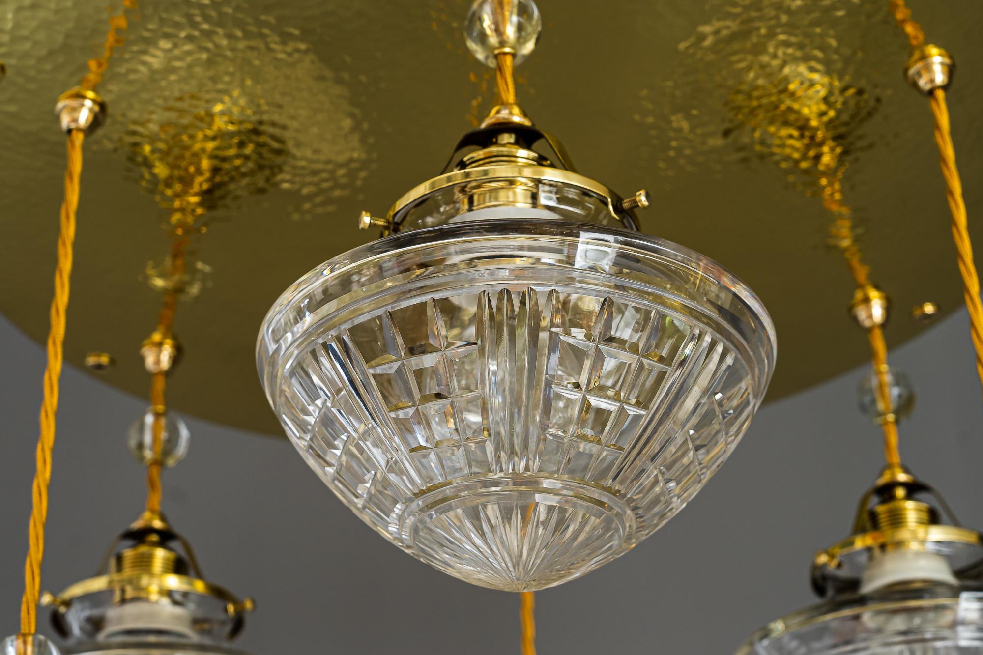 Art Deco Chandelier Vienna Around 1920s For Sale 4