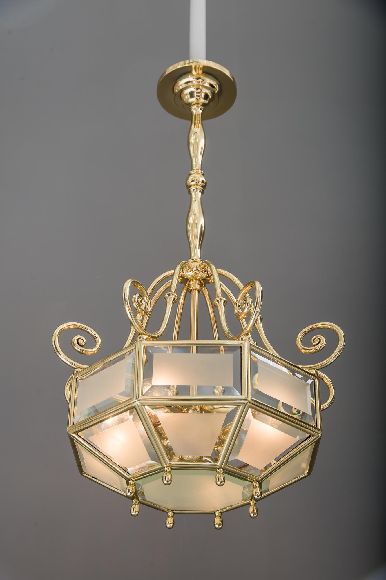 Art Deco chandelier, Vienna, circa 1920s For Sale 12