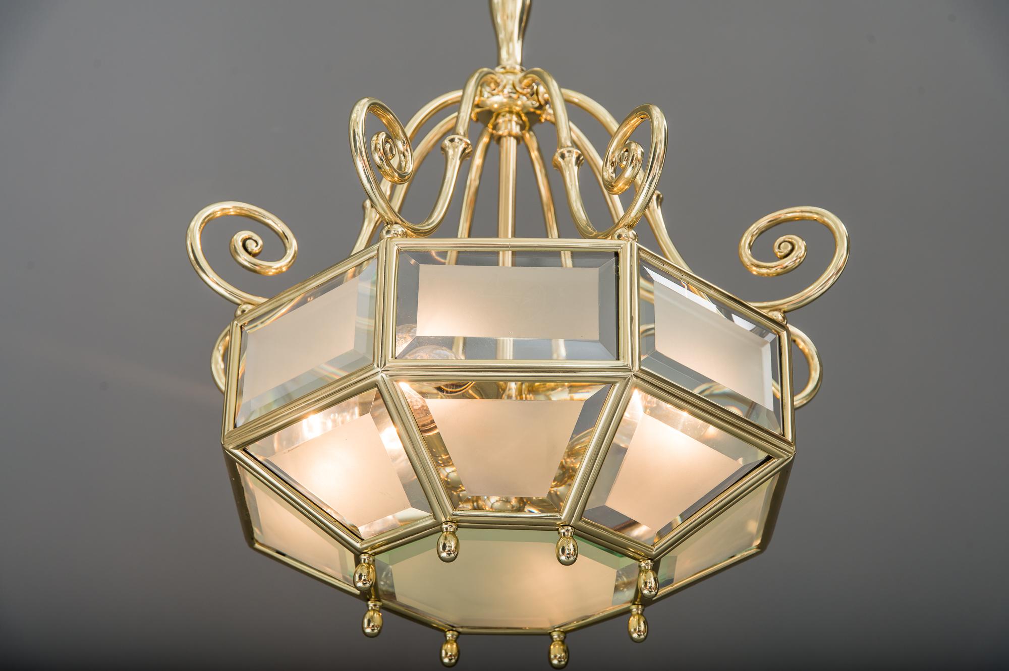 Art Deco chandelier, Vienna, circa 1920s For Sale 13