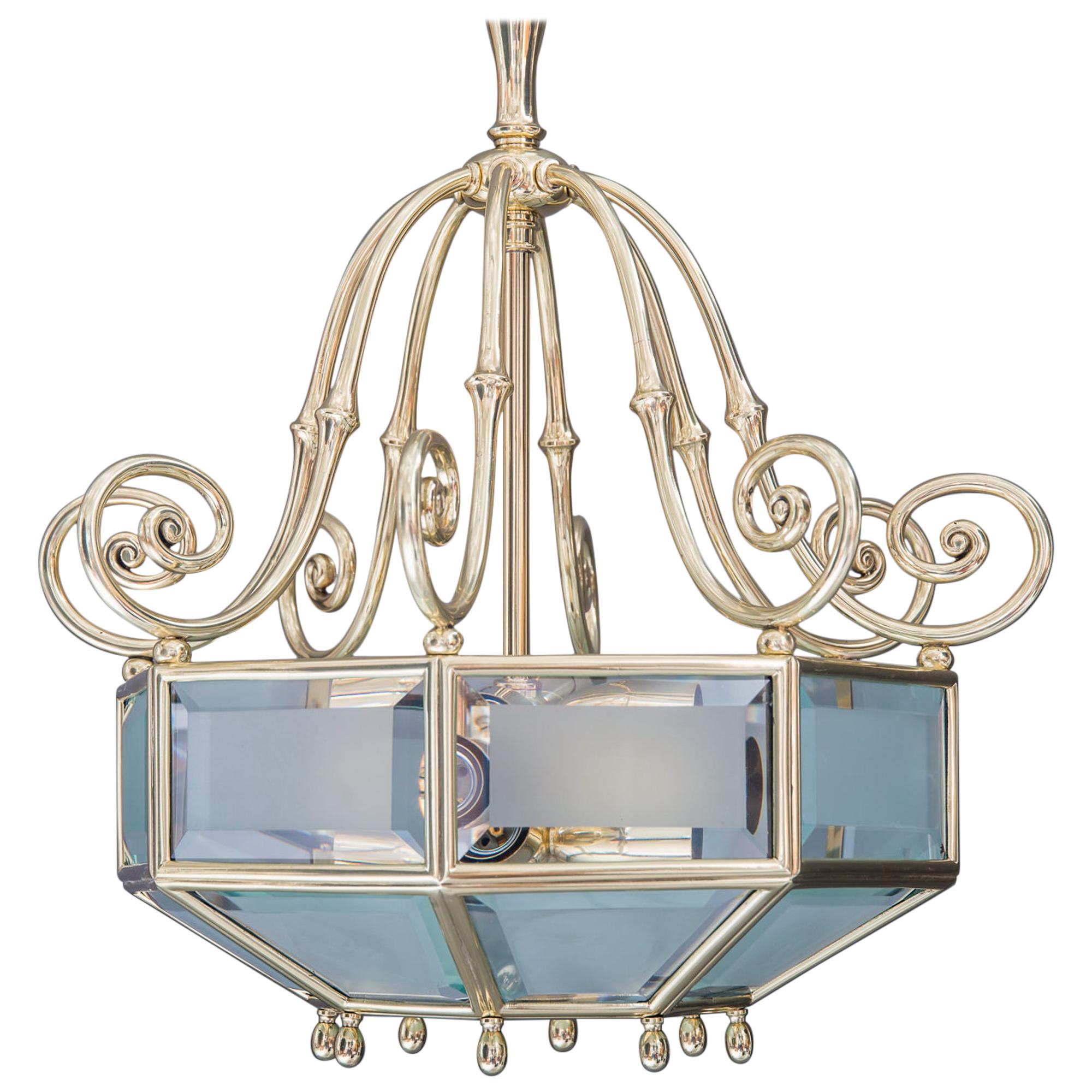 Art Deco chandelier, Vienna, circa 1920s For Sale