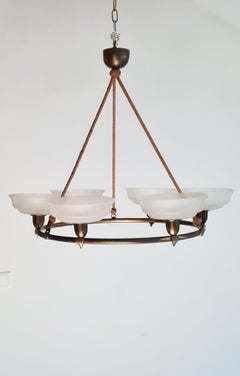 Lampadario Art Déco; Modernismo Viennese