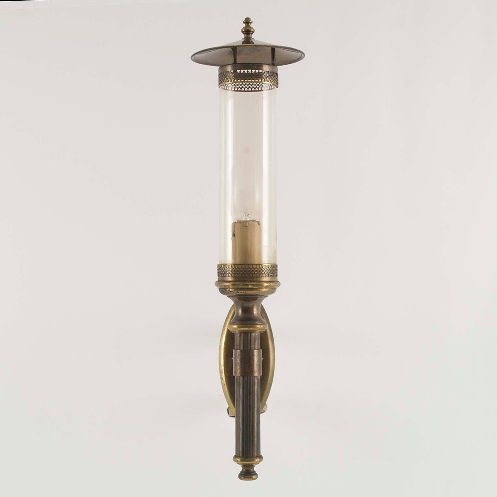 Art Deco Florence Chandelier with Sconces, Burnished Brass, by Florence Art For Sale 5